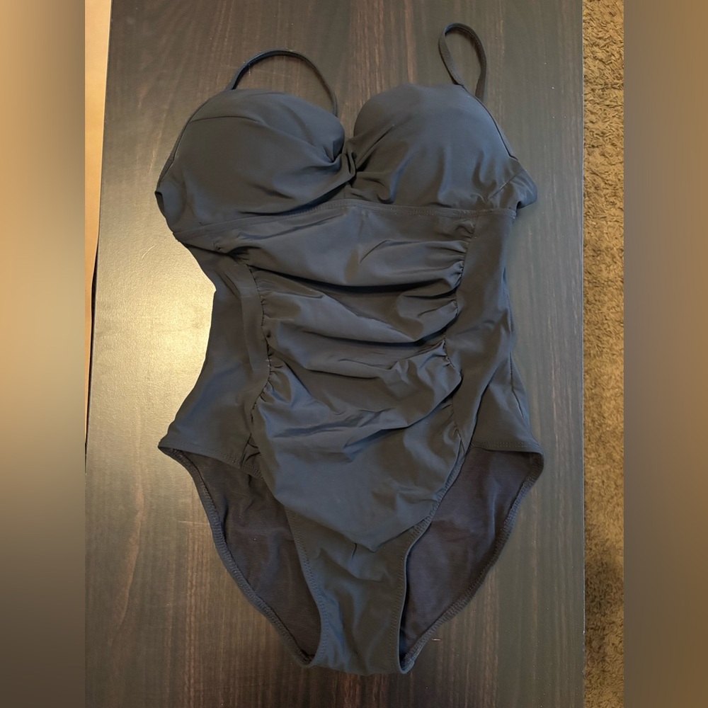 Elegant Black One-Piece Swimsuit